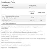 PQQ 40 mg Extrastärke | mit Alpha-Liponsäure 200 mg - 50 Kapseln