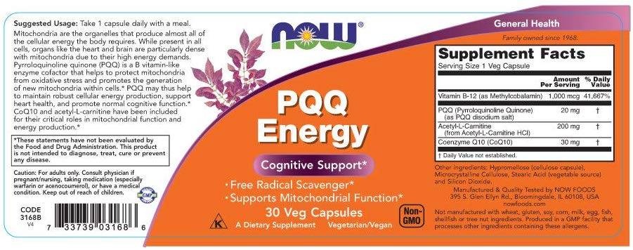 PQQ Energy 20 mg – 30 Kapseln