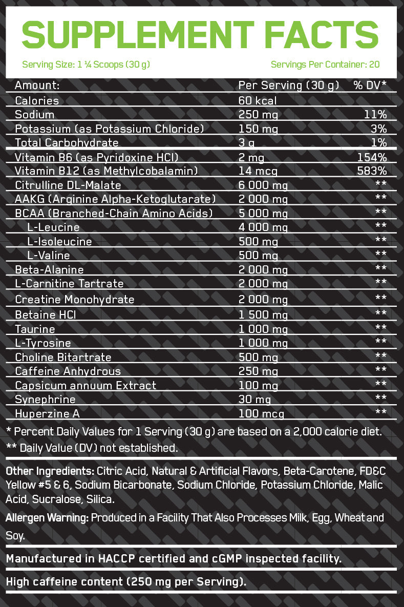 PRE Build – Pre-Workout – 0,600 KG