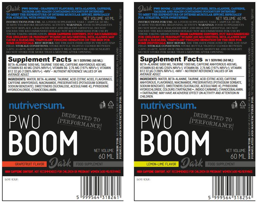 PWO-Boom | Pre-Workout Shot – 60 ml
