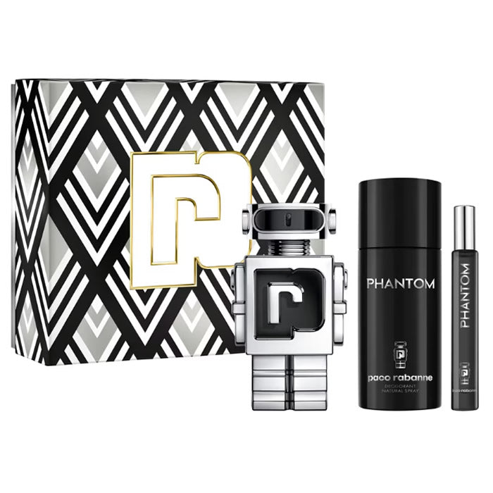 <tc>PACO RABANNE</tc> Phantom Eau de Toilette Spray 100 ml Set 3 Stück