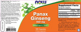 Panax Ginseng 500 mg – 100 Kapseln