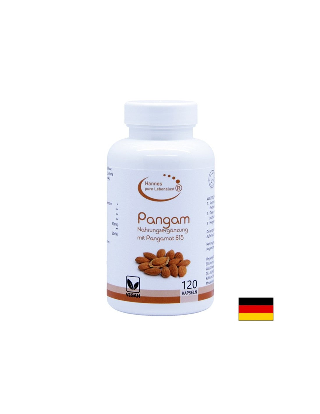 Pangam Nahrungsegänzung mit Pangamat B15 - Pangam (Vitamin B15), 120 Kapseln El Compra