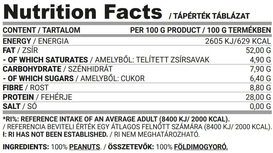 Erdnussbutter glatt | Keto Friendly 450 Gramm