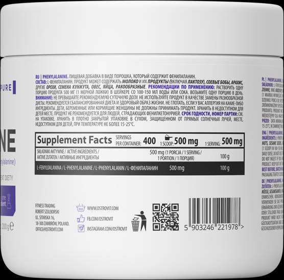 Phenylalanin/L-Phenylalanin-Pulver 200 Gramm