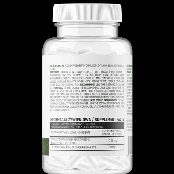 Piperin 95 Vege | 10 mg 100 Kapseln