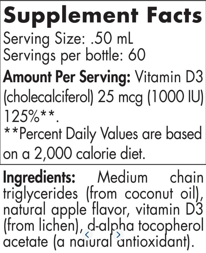 Pflanzliche Vitamin-D3-Flüssigkeit – 30 ml