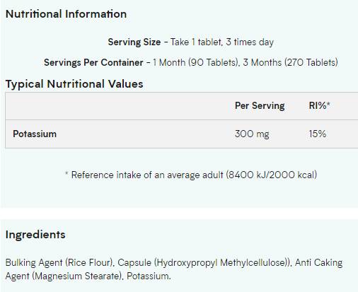 Kalium 90 Tabletten