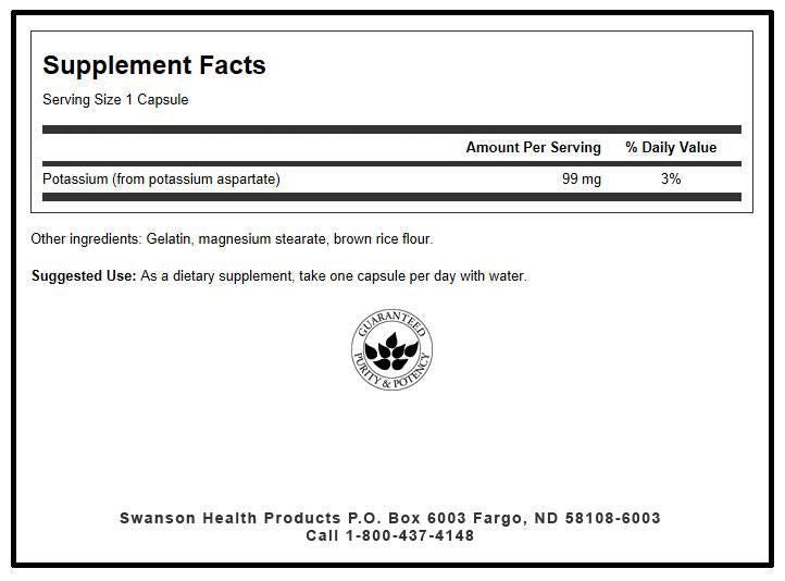 Kaliumaspartat 99 mg 60 Kapseln