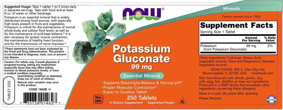 Kaliumgluconat – 250 Tabletten