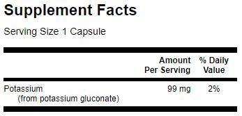Kaliumgluconat 99 mg 250 Kapseln
