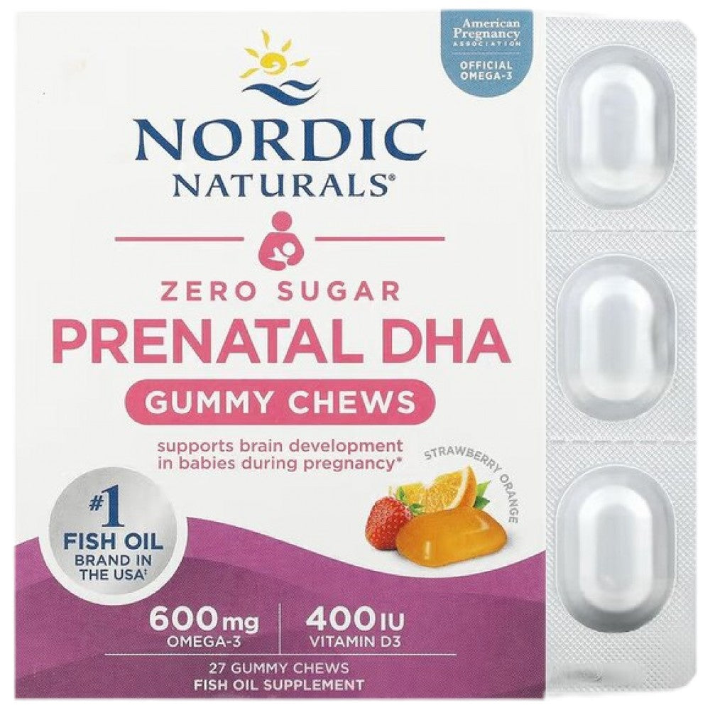 Pränatale DHA-Gummi-Kaubonbons 600 mg – 27 Gummis