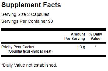 Stachelige Birnen Cactus opuntia 650 mg 180 Kapseln