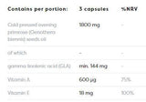 Nachtkerzenöl 1800 mg | mit Vitamin A & E – 180 Gelkapseln