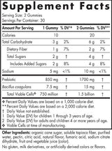 Probiotische Gummibärchen für Kinder | 1,5 Milliarden aktive Zellen – 60 Gummibärchen