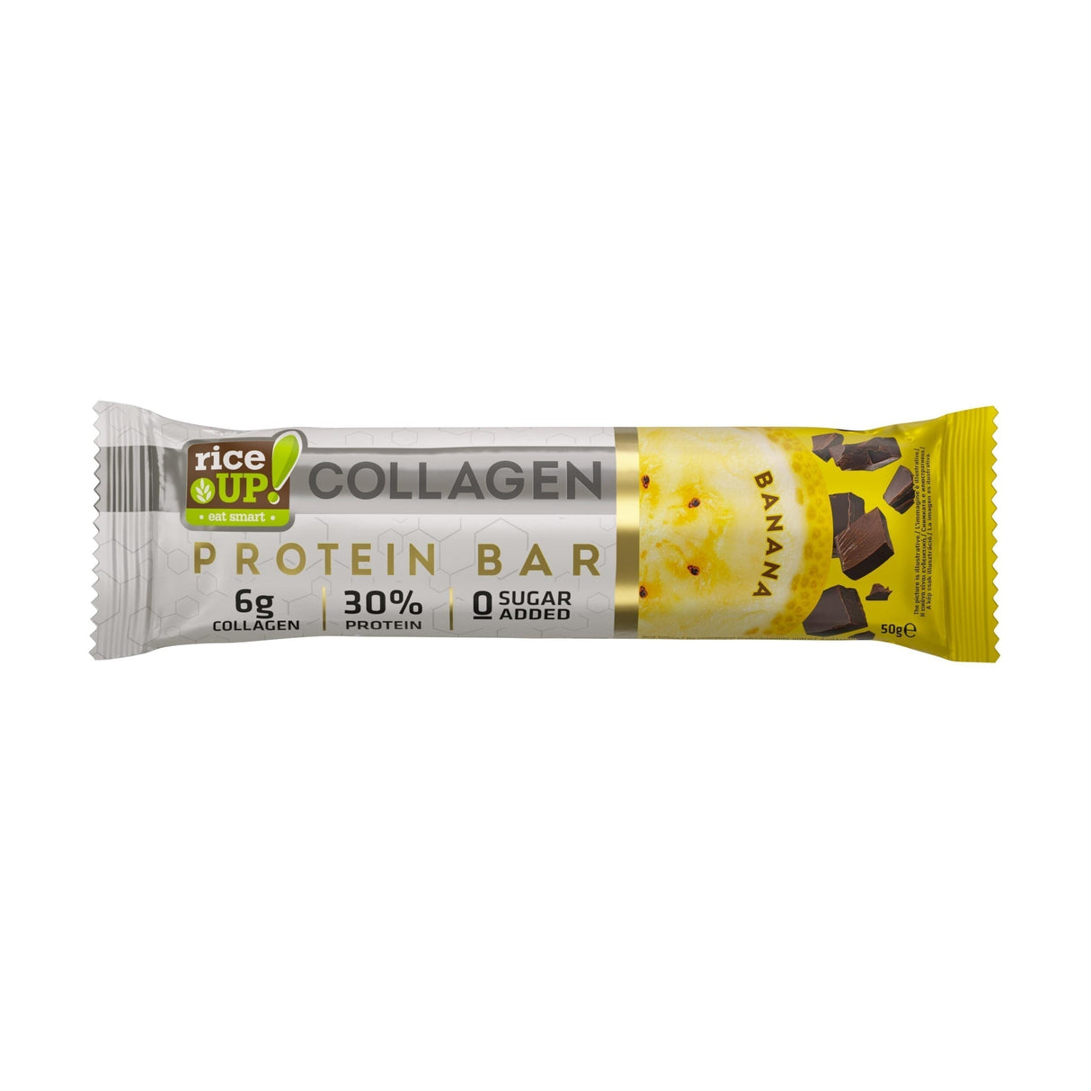 Proteinriegel mit 6 g Kollagen und ohne Zuckerzusatz – 50 g