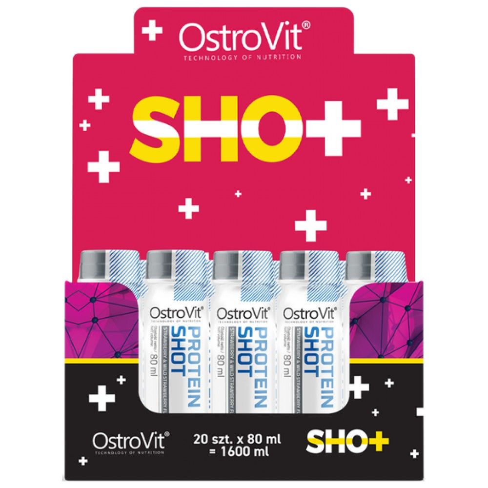 Protein Shot | Molkeisolat + Rindfleisch-Hydrolysat-Matrix – 20 x 80 ml