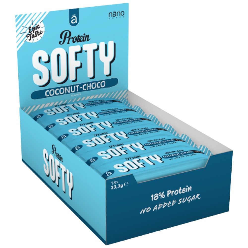 Protein-Softy-Riegel | Ohne Zuckerzusatz – 18 x 33,3 Gramm