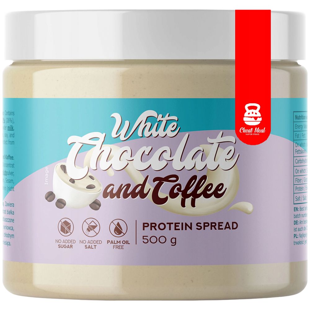 Proteinaufstrich/Weiße Schokolade und Kaffee – 500 Gramm