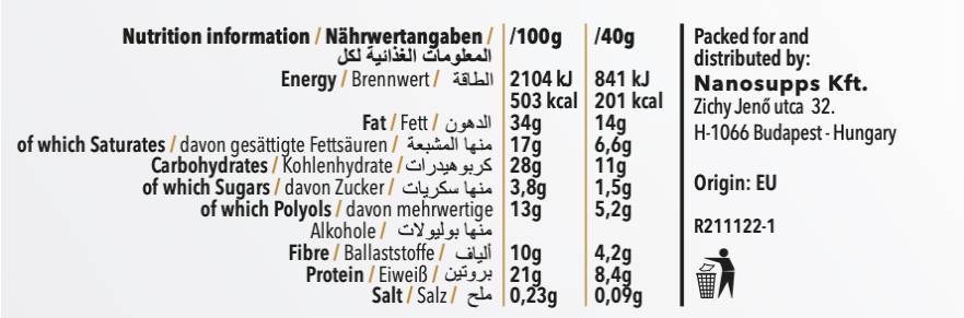 Proteinwaffel | mit wenig Zucker – 40 Gramm