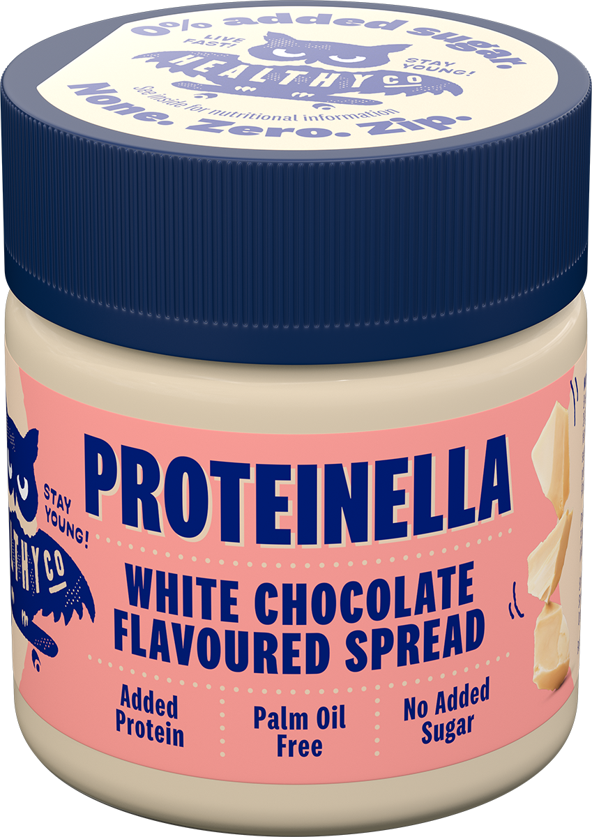 Proteinella Weiße Schokolade 200 g – flüssige weiße Schokolade ohne Zuckerzusatz und ohne Palmöl