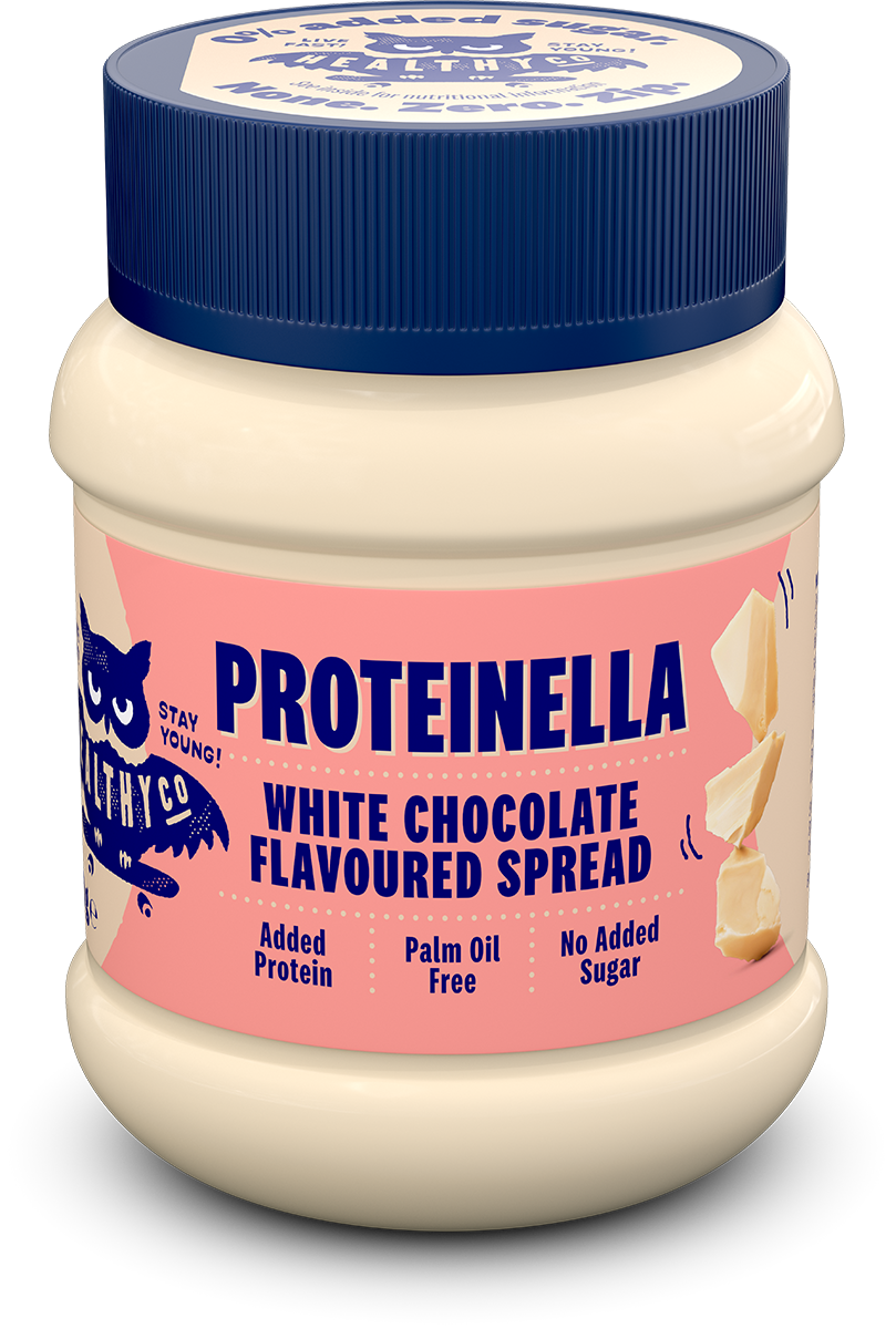 Proteinella Weiße Schokolade 400 g – flüssige weiße Schokolade ohne Zuckerzusatz und ohne Palmöl