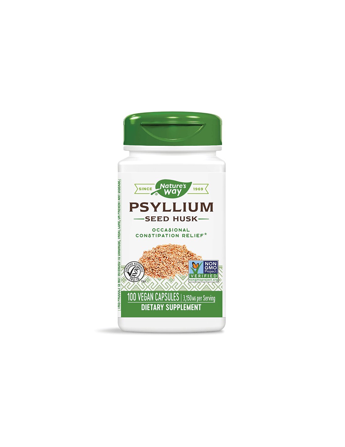 Flohsamenschale 525 mg x 100 Kapseln Nature's Way