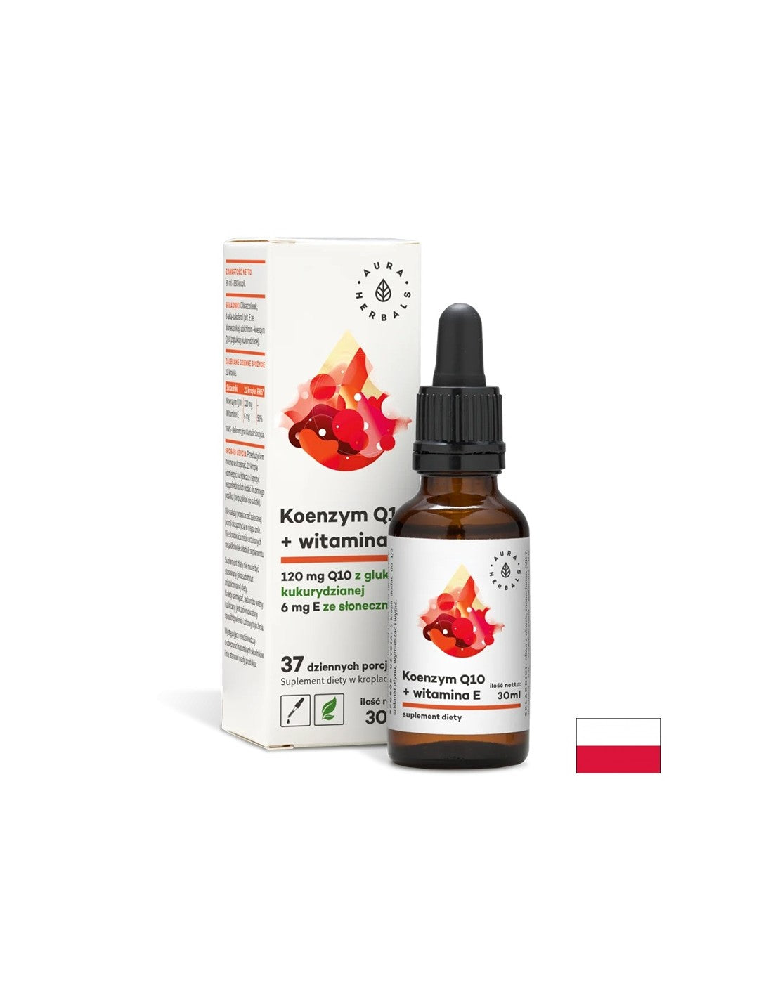 Herz-Kreislauf-System – Coenzym Q10 + Vitamin E, 30 ml Tropfen <tc>Aura Herbals</tc>