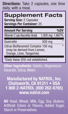 Quercetin-Komplex 500 mg./50 Kapseln.
