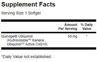 Quinogel - hydrosolbles Ubiquinol CoQ10 30 Gelkapseln