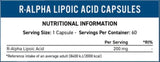 R-ALA 200 mg | R-Alpha-Liponsäure – 60 Kapseln