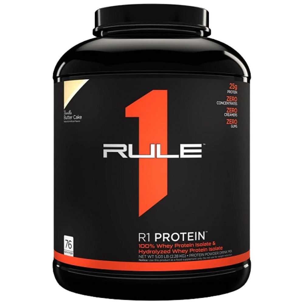R1-Protein | 100 % Molkenisolat und Molkenhydrolysat – 2196–2280 Gramm