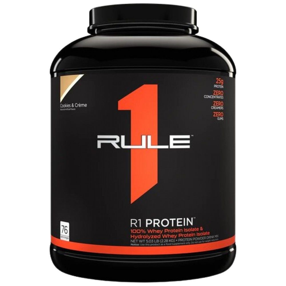 R1-Protein | 100 % Molkenisolat und Molkenhydrolysat – 2196–2280 Gramm