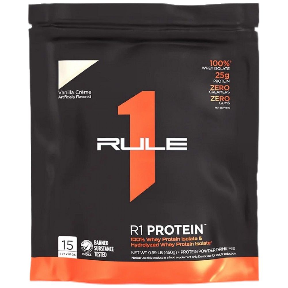 R1-Protein | 100 % Molkenisolat und Molkenhydrolysat – 450 Gramm