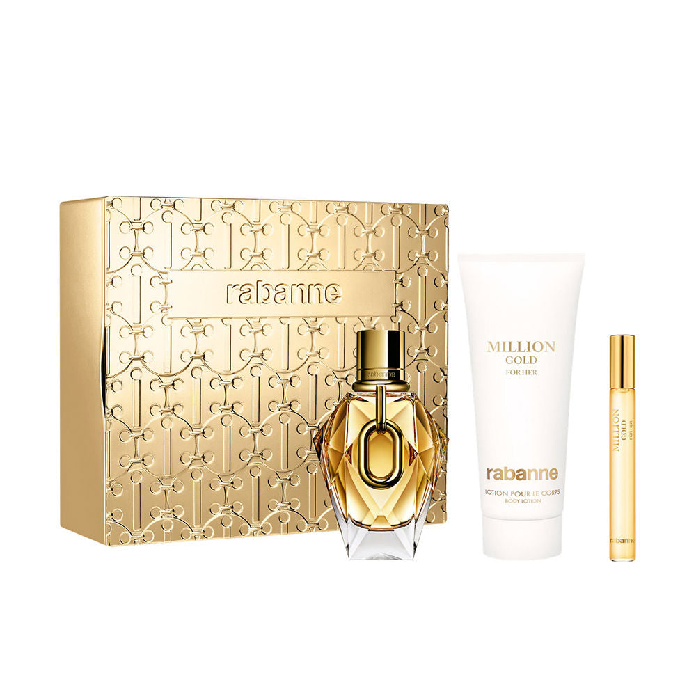 SET MILLION GOLD FÜR SIE Eau de Parfum 90 ml + KÖRPERLOTION 100 ml + ReiseSPRAY 10 ml