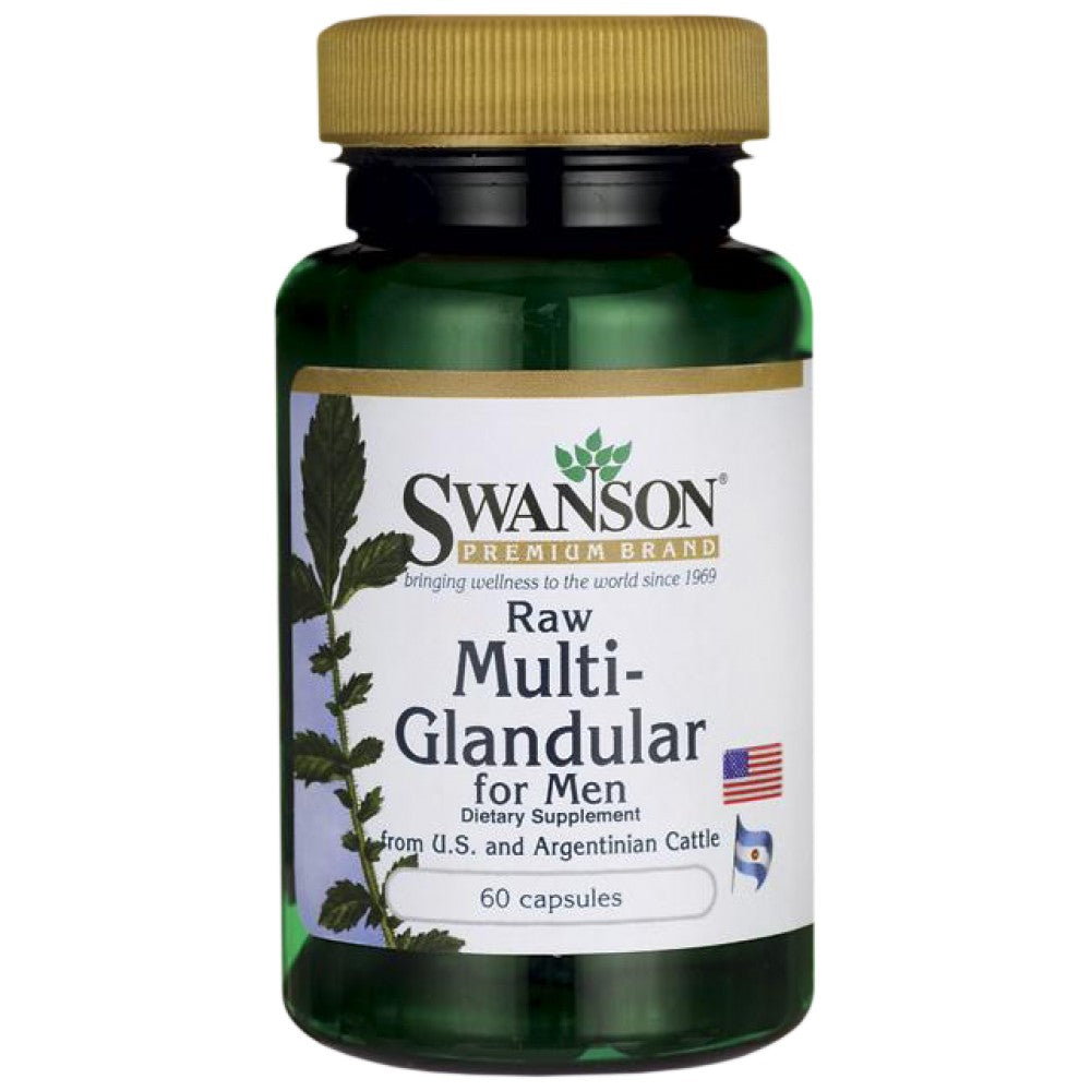 Raw Multi-Glandular For Men 450 mg 60 Kapseln
