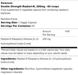 Razberi - K 200 mg | Doppelt starke Himbeerketone – 60 Kapseln