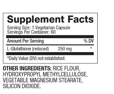 Reduziertes Glutathion 250 mg/60 Kapseln