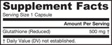 Reduziertes Glutathion 500 mg – 60 Kapseln