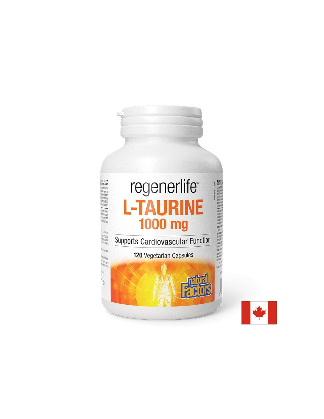 Muskel- und Herzfunktion – RegenerLife™ L-Taurin, 1000 mg x 120 Kapseln