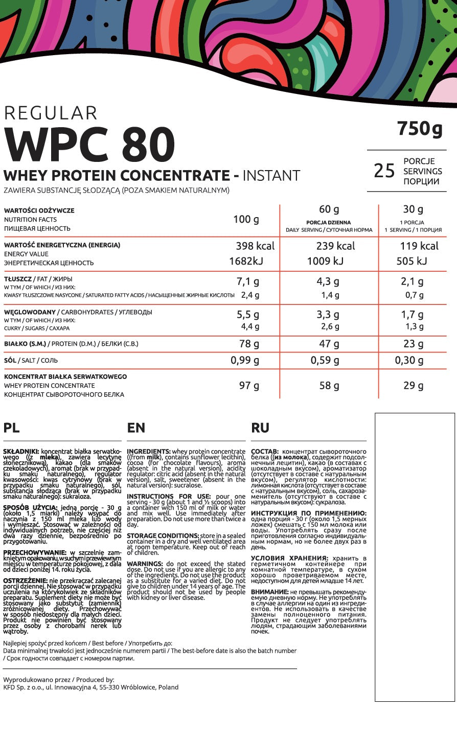 Normales WPC 80 - 0,75