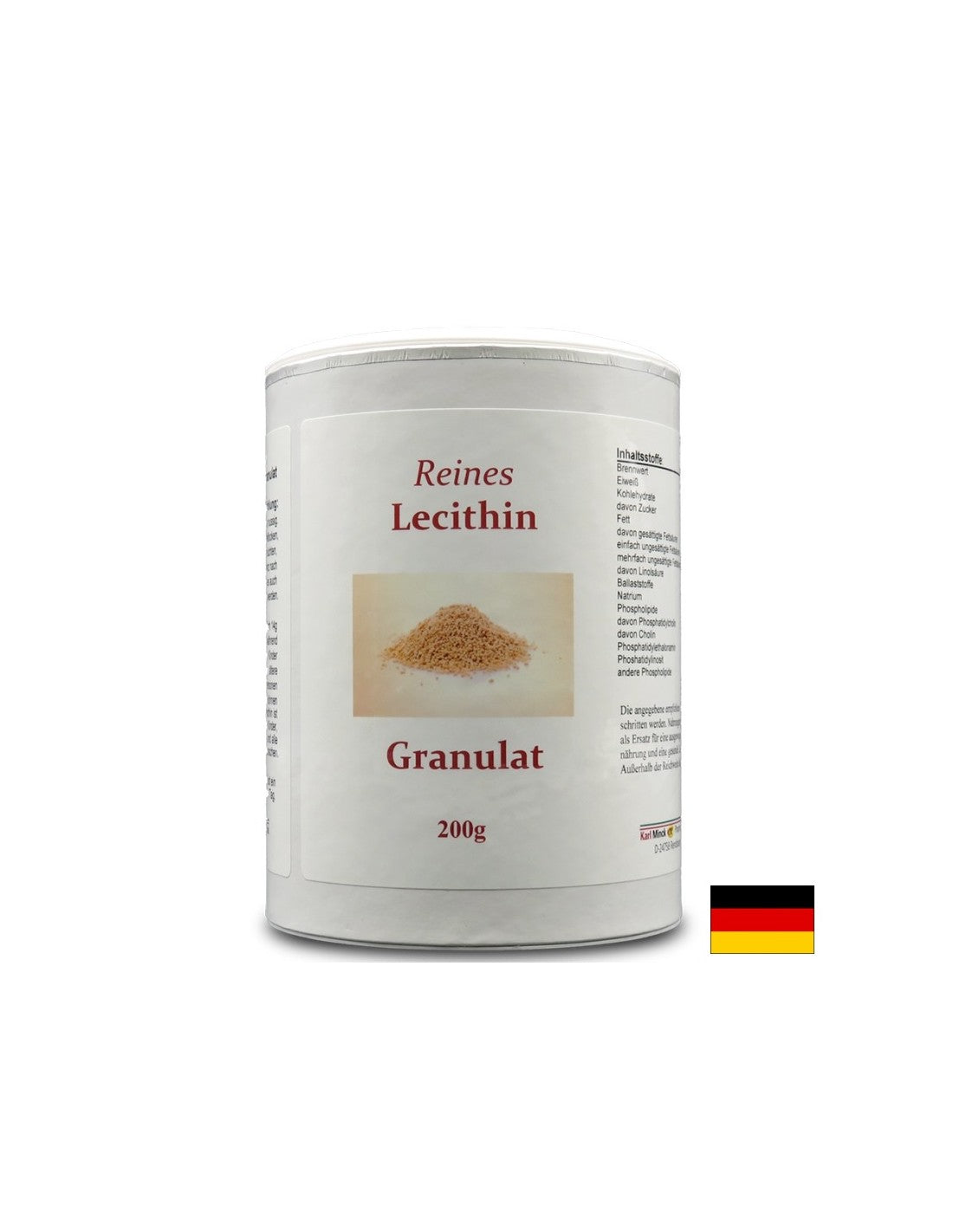 Reines Lecithin Granulat – Reines Lecithin in Granulatform, 200 g <tc>Karl Minck</tc>