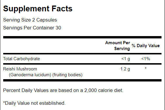 Reishi-Pilz 600 mg – 60 Kapseln