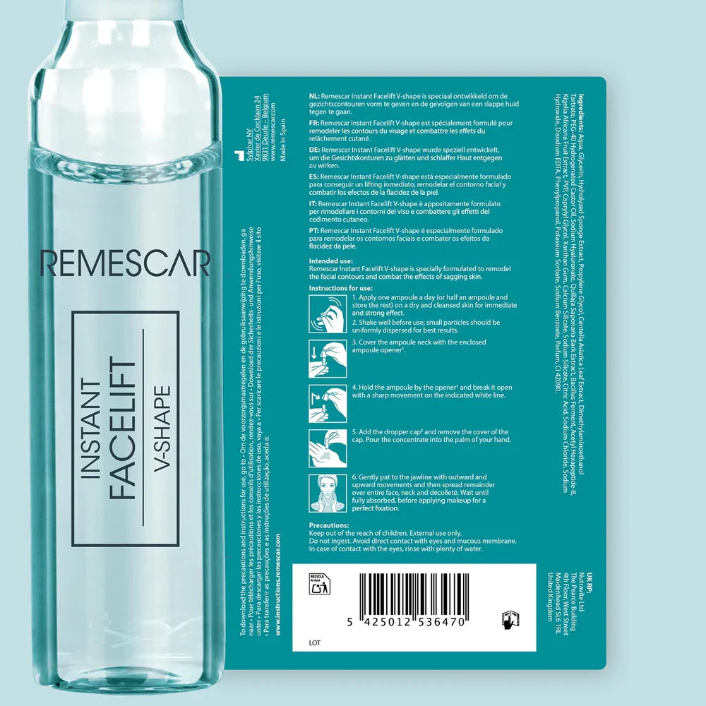 Remesacar-Ampullen für sofortige Heben und V-förmige Gesichtskontur 5x2ml