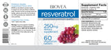 Resveratrol 250 mg/60 Tabs