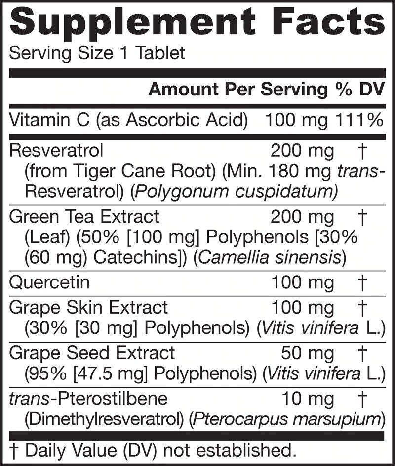 Resveratrol Synergy® 200 mg – Resveratrol 60 Tabletten