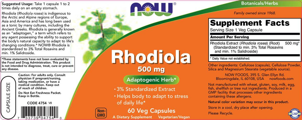Rhodiola 500 mg – 60 Kapseln