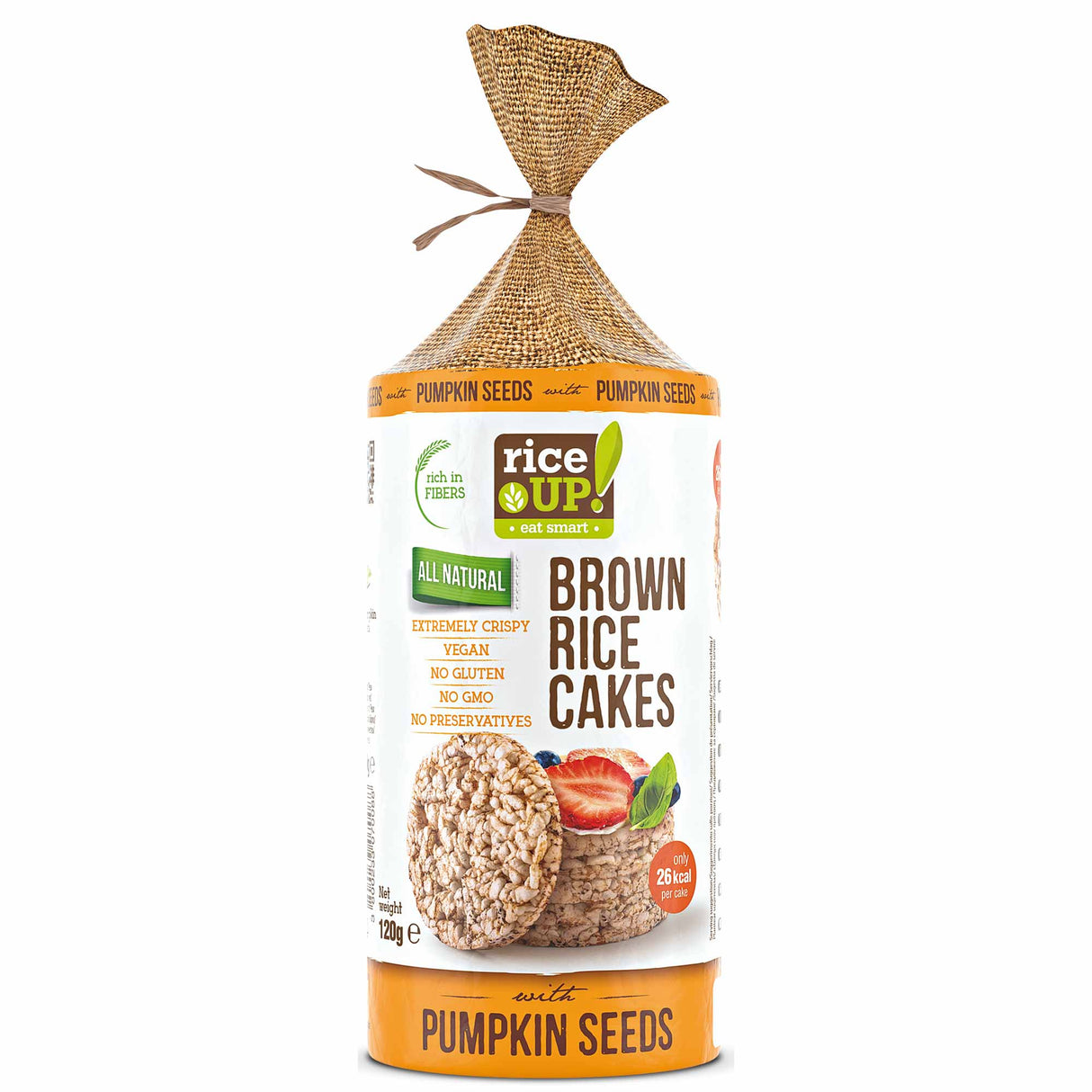 Reis UP! Braune Reiskuchen – 120 g