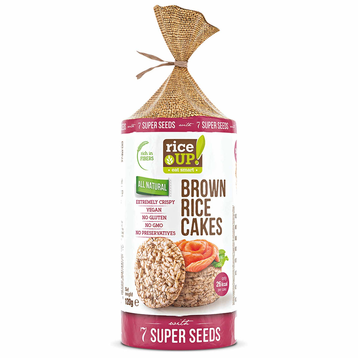 Reis UP! Braune Reiskuchen – 120 g