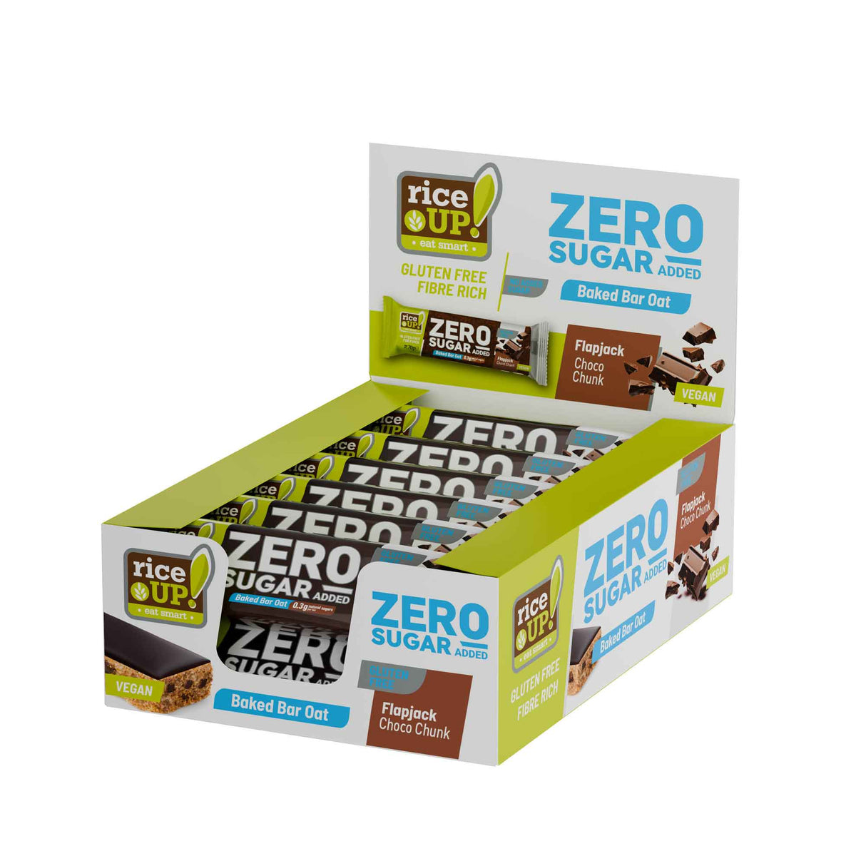 RiceUP! ZERO SUGAR – Flapjack-Riegel – 12 x 70 g